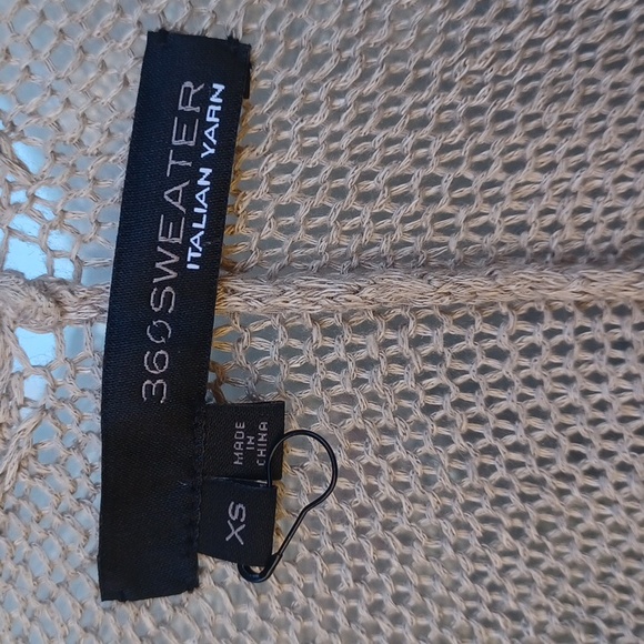 360 Sweater Poncho with fringe - Picture 3 of 5